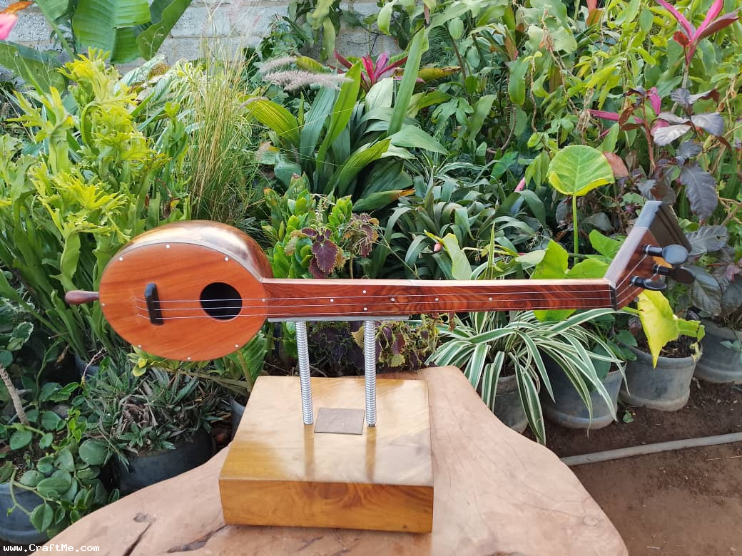 Handcrafted African Wooden Musical Sculpture – Made in Zambia ????????