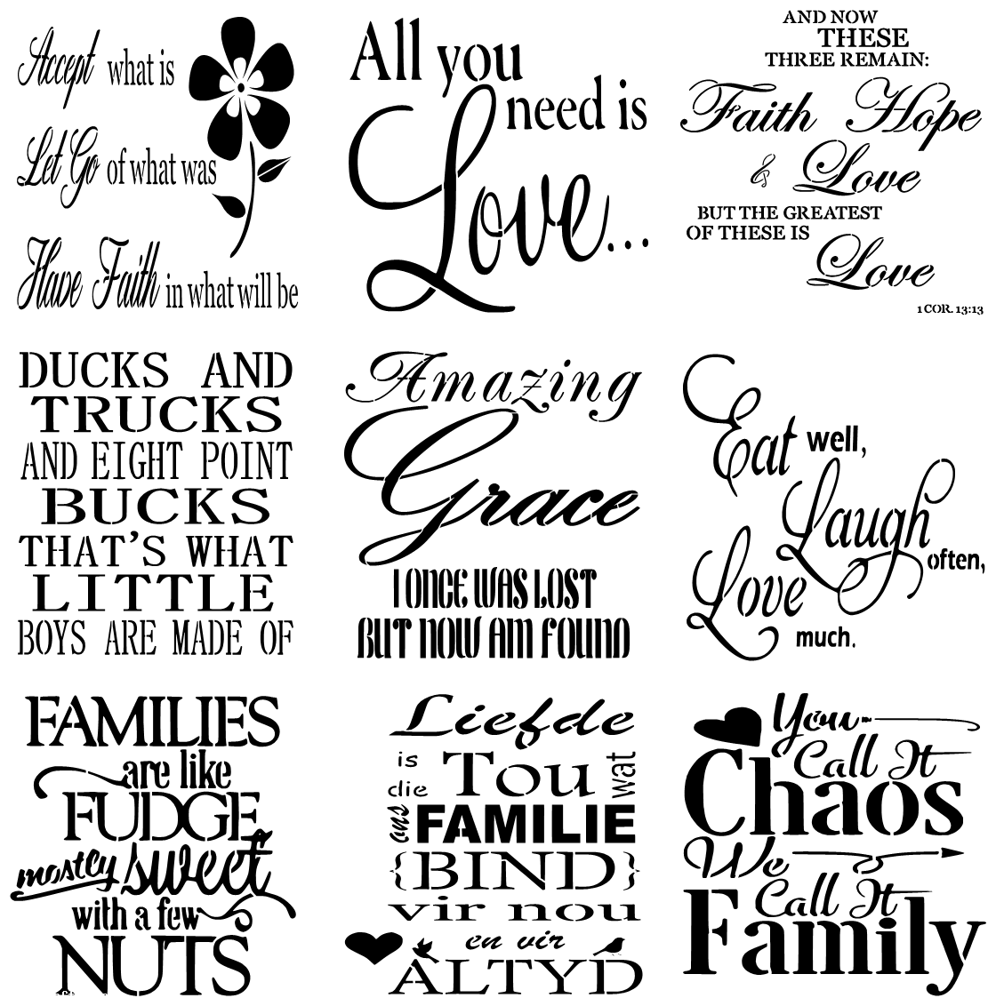 Vinyl Stencils