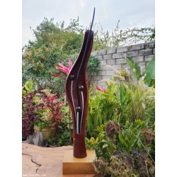 Handcrafted African Wooden Musical Sculpture – Made in Zambia ????????